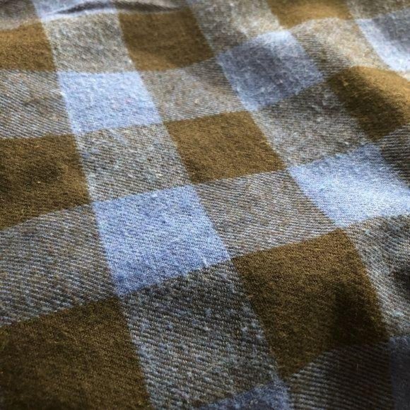 Grandwish Boys Blue and Black Plaid Button Down Shirt Size M - Picture 6 of 7